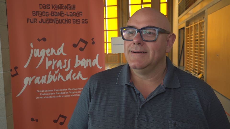 Toni Deplazes Präsident der Interessensgruppe Jugend Brass Band Graubünden. 