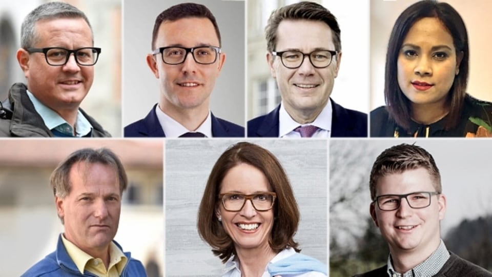 Set candidats che vulan l'anteriur sez da Karin Keller-Sutter.