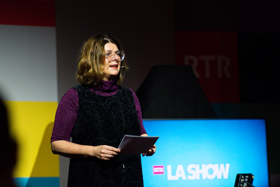 Esther Berther hat durch die verschiedenen Programmpunkte an den Dis da litteratura geführt.