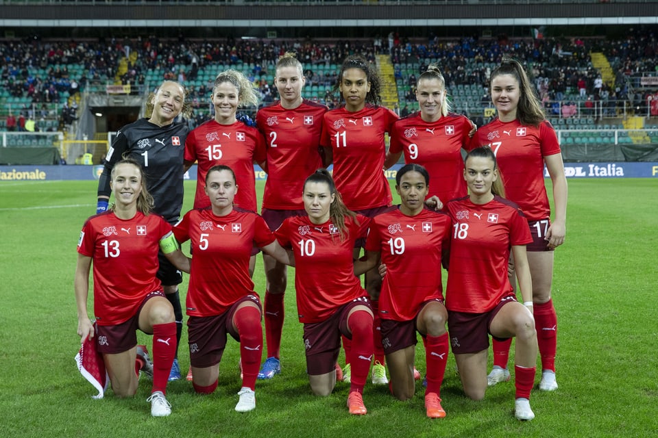Schweizer Frauennationalmannschaft Fussball nach der Qualifikation für die WM.