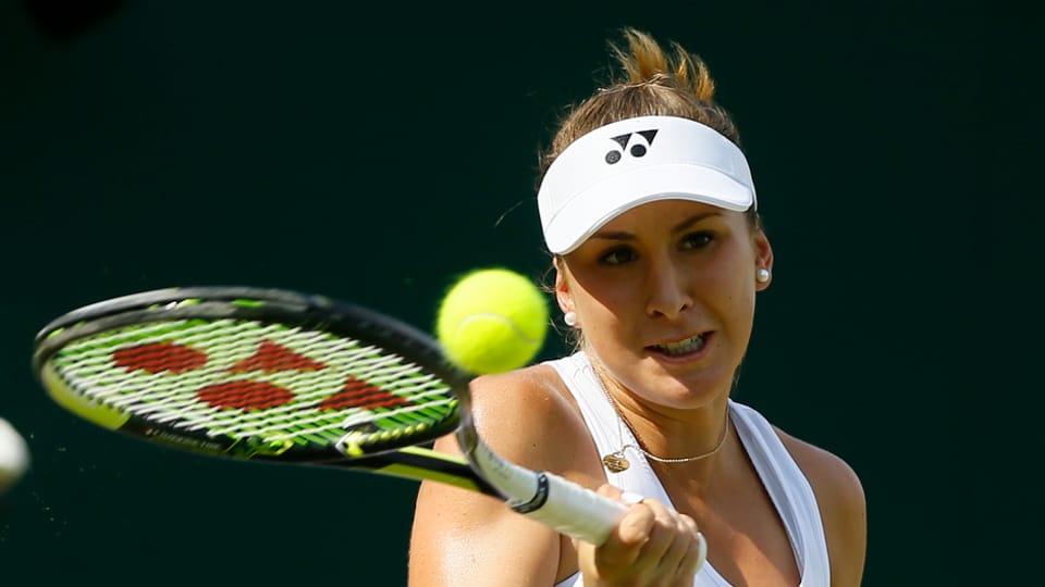Belinda Bencic a Wimbledon il fanadur 2015.