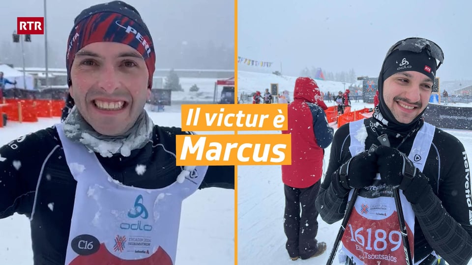 Engadin Skimarathon 2024: Marcus und Elias  – zwei Freunde im Duell am Engadiner.