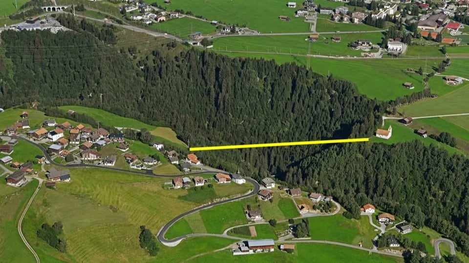 Hängebrücke bei Disentis