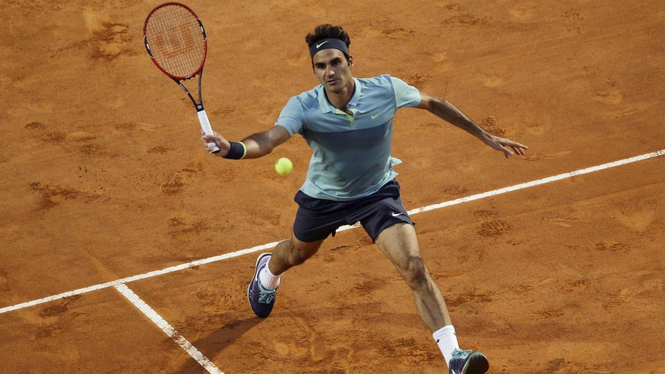Roger Federer sin in plaz da tennis