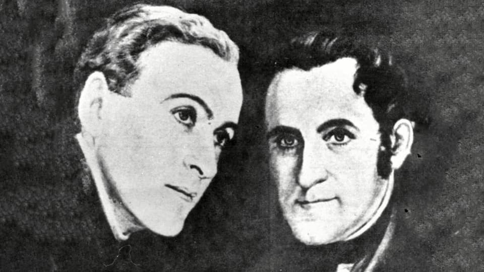 Purtret da Joseph Mohr e Xaver Gruber ils cumponists da Stille Nacht.