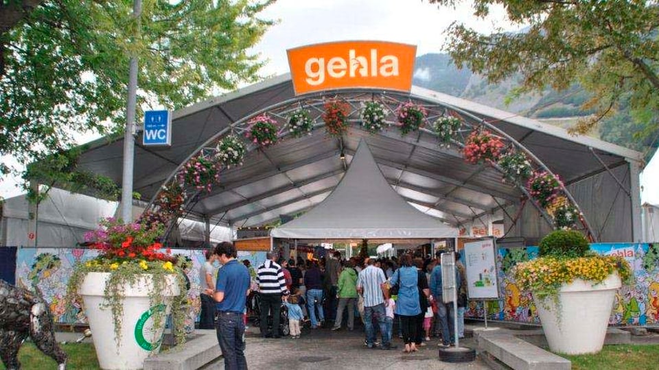 entrada da l'exposiziun d'atun a Cuira, la Gehla