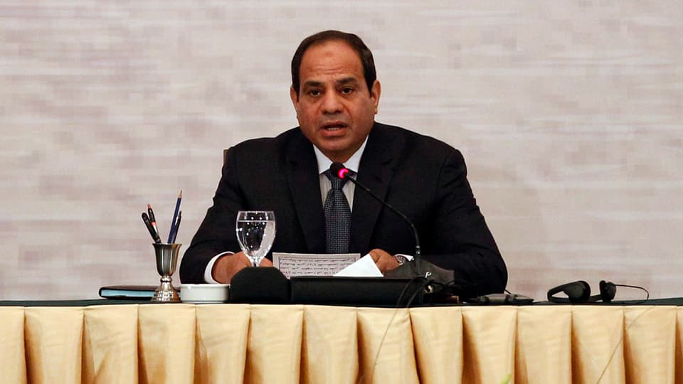 Purtret dal president egipzian Abdel Fattah al-Sisi.