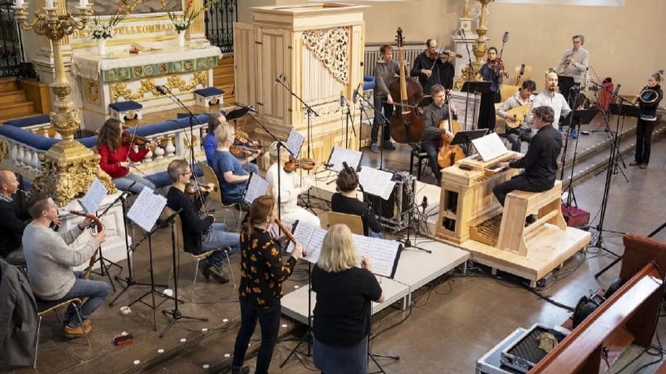 L'orchester Göteborg Baroque In orchester sin il palc