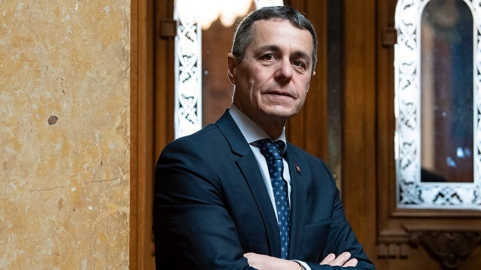 Purtret dad Ignazio Cassis en il parlament. 