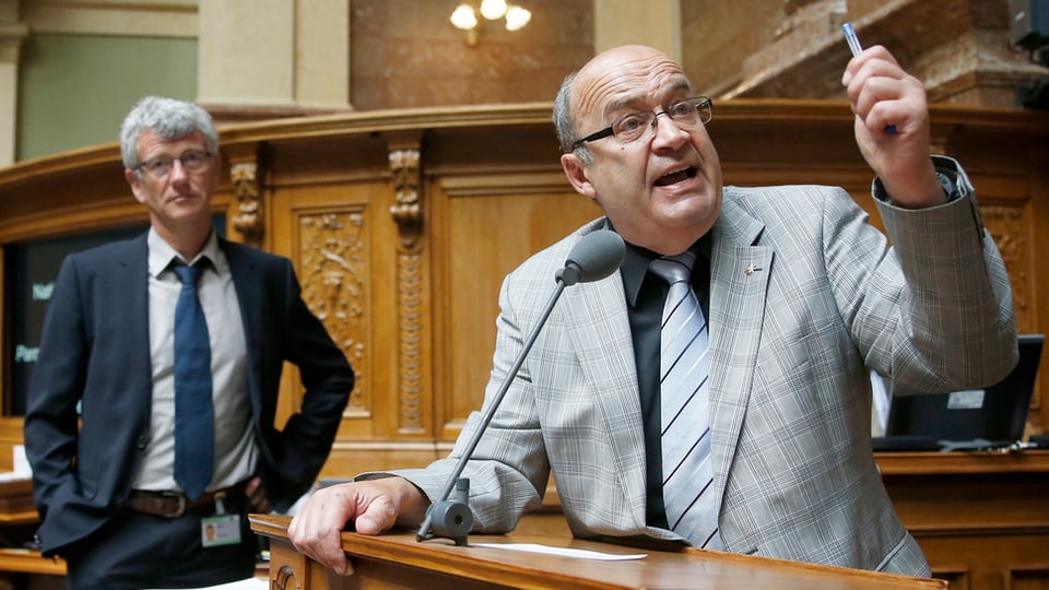 Purtret da l'anteriur cusseglier naziunal Christian Miesch. 