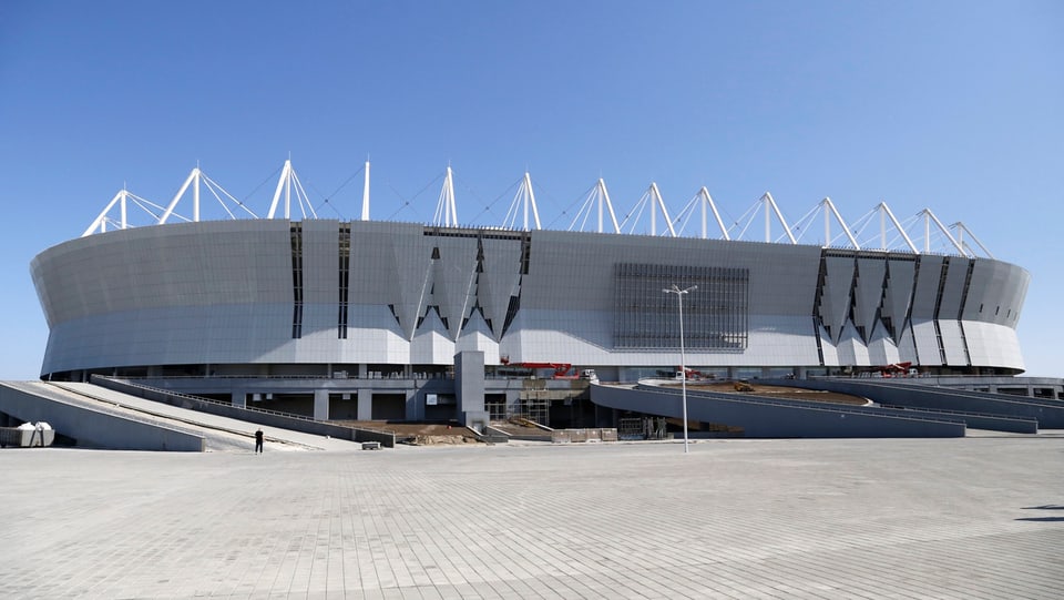 Stadion da ballape a Rostov al Don. 