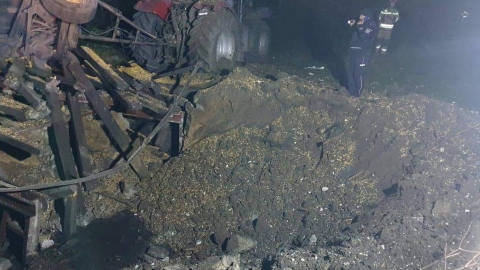 Il lieu da la explosiun en la citad Przewodow en Pologna daters dal cunfin ucranais.
