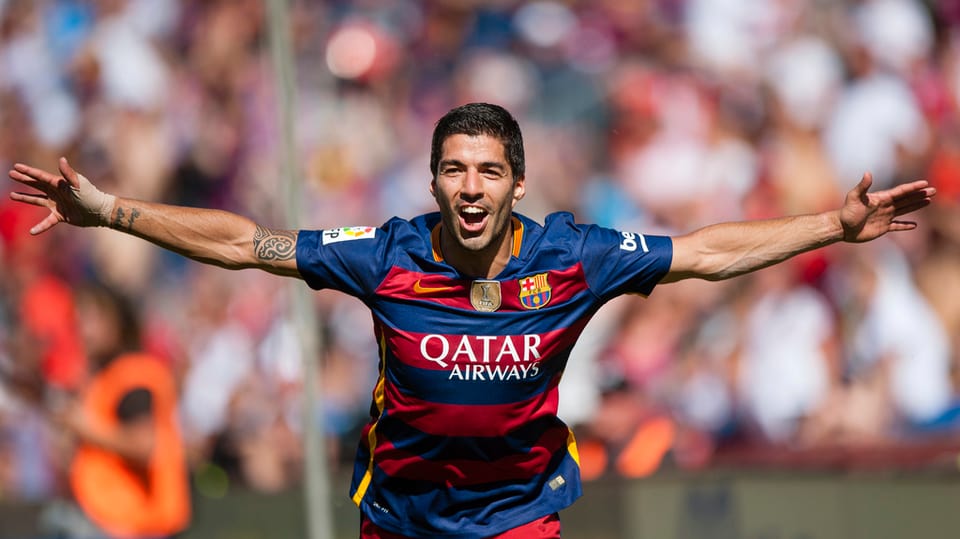 ballapedist Luis Suarez sa legra