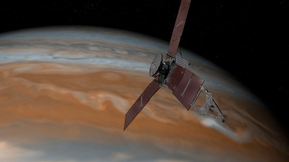 La sonda «Juno» avant il Jupiter. 