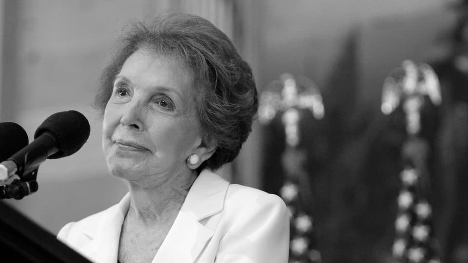 Nancy Reagan.