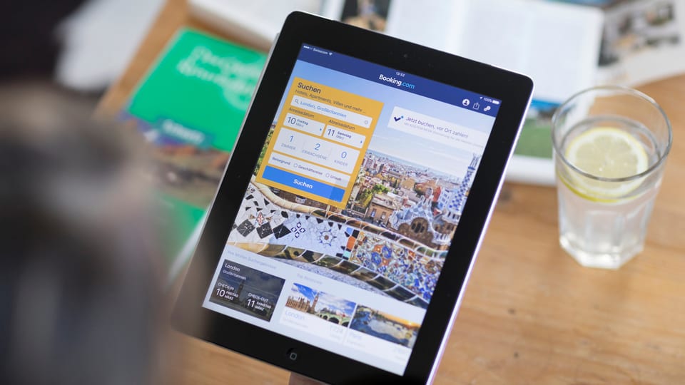 Pagina da Booking.com.