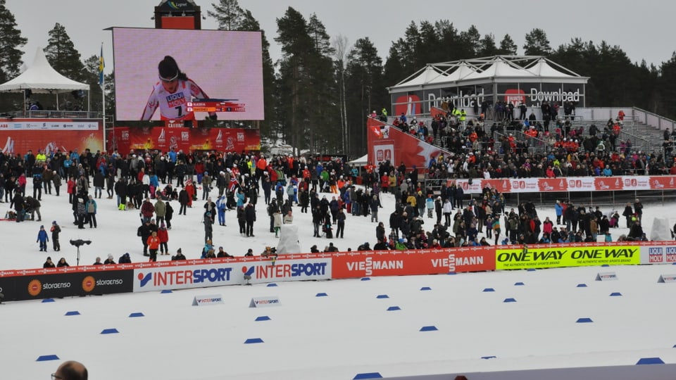 Impressiun dal lieu da cursa a Falun en Svezia.