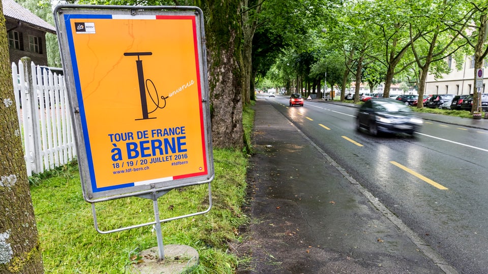 Tabla Tour de France a Berna.