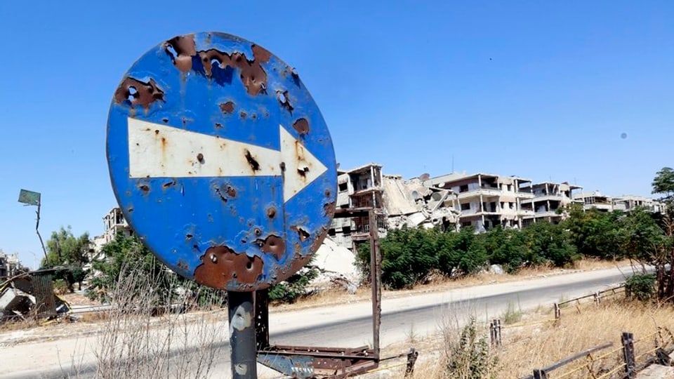 In signal da traffic en Siria. 