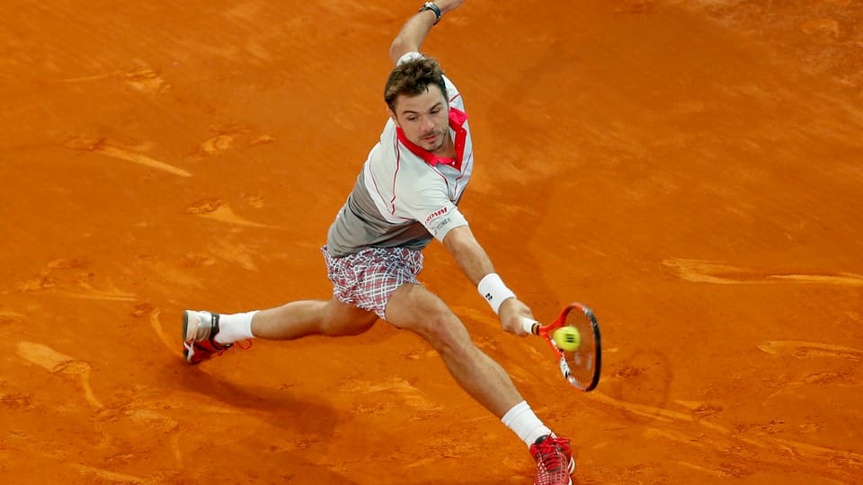 Stan Wawrinka durant il gieu cunter Joao Sousa.