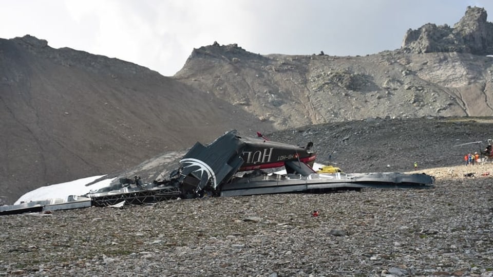 Aviun crudà giu al Piz Segnas.