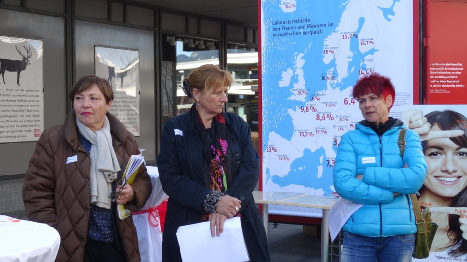 Las organisaturas dal program accumpagnant Silvia Hofmann, Cathrin Räber-Schleiss ed Annetta Simeon.