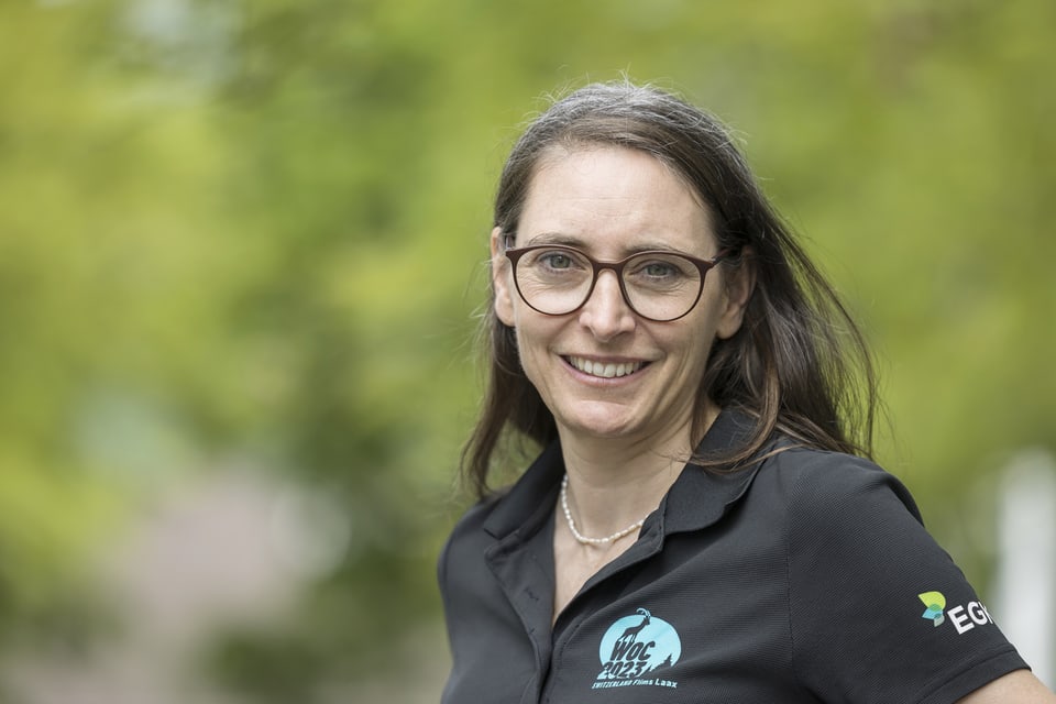 Brigitte Grüniger Huber Präsidentin des Organisationskomitee der OL-Weltmeisterschaften in Flims.  