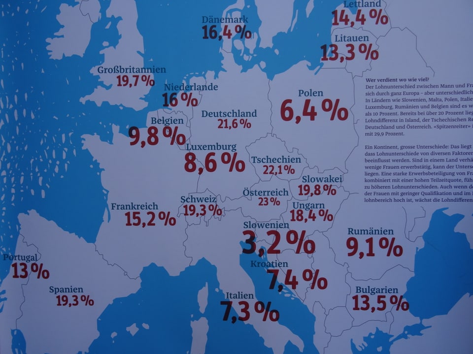 La situaziun da la Svizra en cumparegliaziun cun l'Europa.