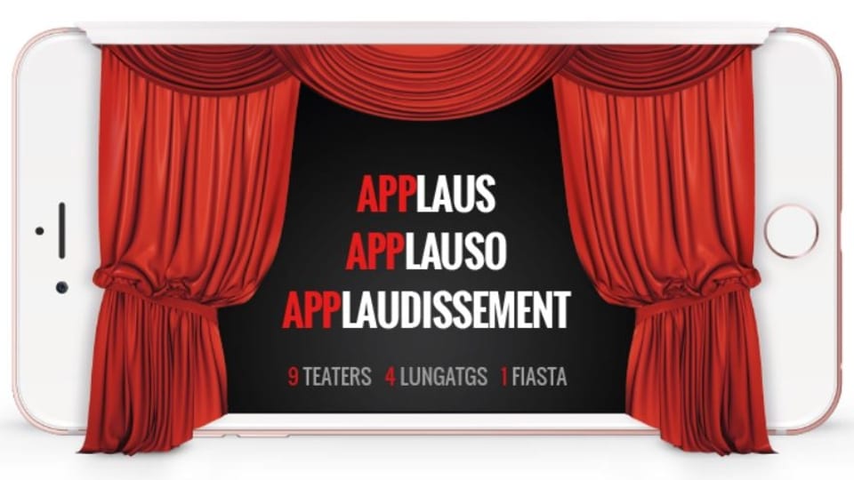 Il logo da la Biennala svizra da teater d'amaturs 2016 a Sagogn.