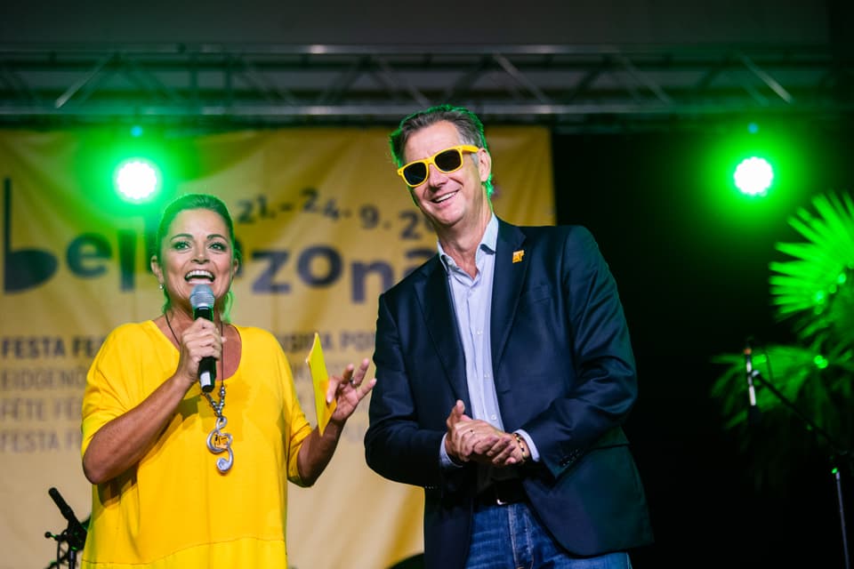 Eindrücke des ersten Festtages am Schweizerischen Volksmusikfest 2023 in Bellinzona.