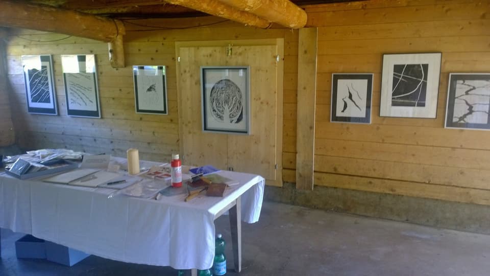 Exposiziun en la stalla. Ils purtrets dad Iris Riatsch da Vnà expost en la stalla a Prà San Peder