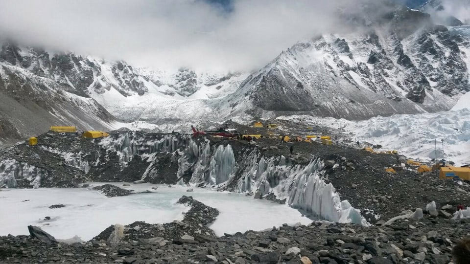 Blers Europeans èn sparids en la regiun enturn il Mount Everest.