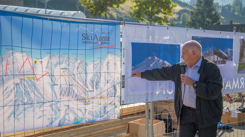 Peter Furger, meinaproject da la colliaziun dal territoris da skis Andermatt-Sedrun.