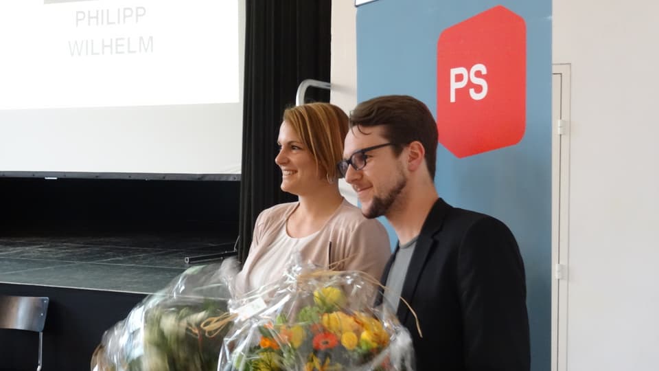 Fluras e gratulaziuns per il niev president e la nova vicepresidenta da la PS dal Grischun