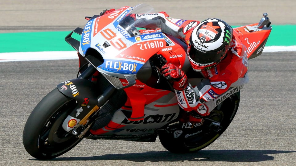 Lorenzo sin la moto.