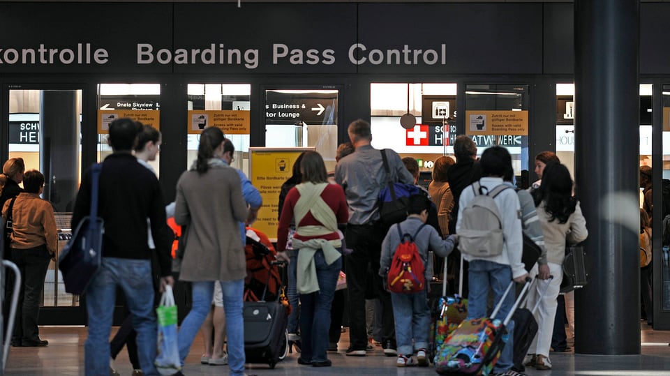 Passagier a l'eroport da Turitg.