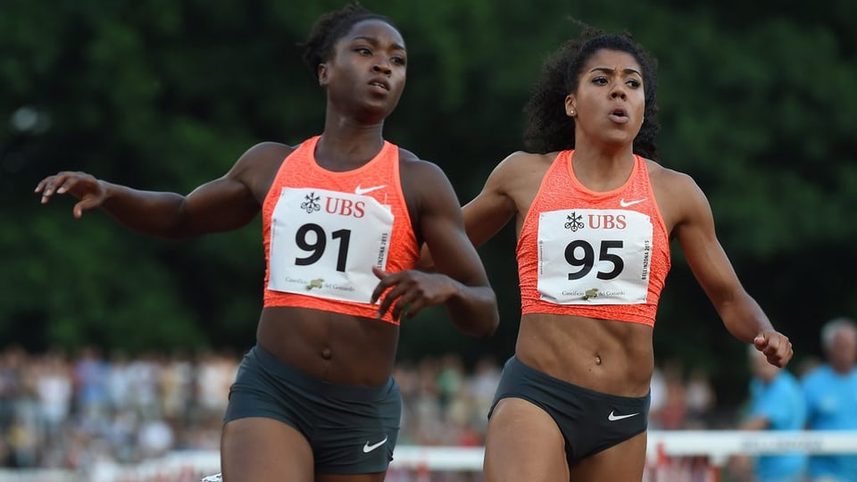 las duas curridras Bartoletta e Kambundji