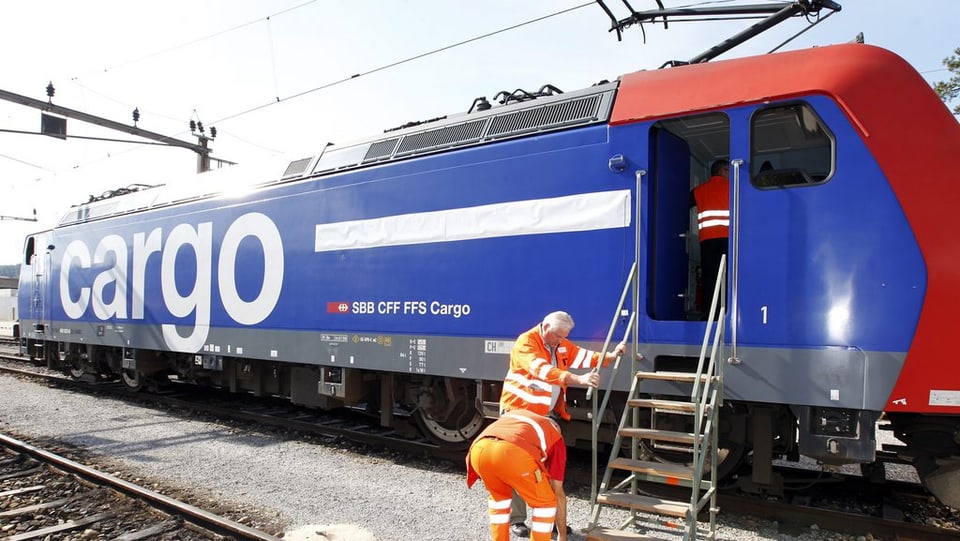In tren da la SBB Cargo.