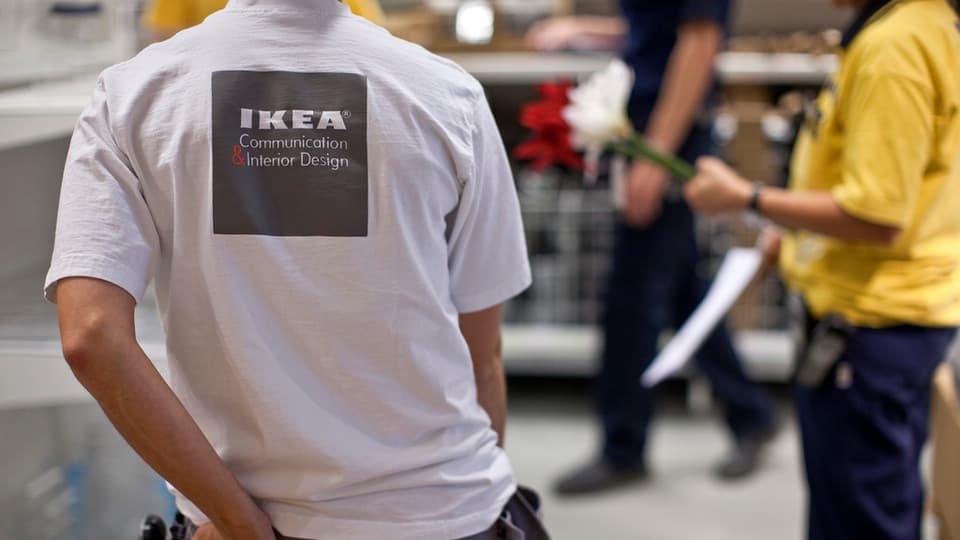 s migrants duain vegnir occupads en la logistica u en la vendita, uschia IKEA.