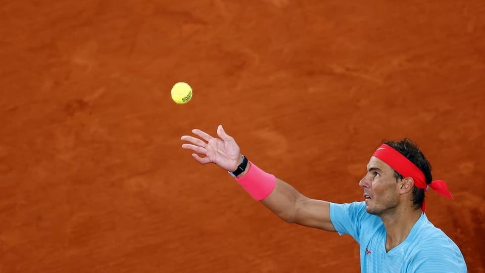 Rafael Nadal avant sia victoria.