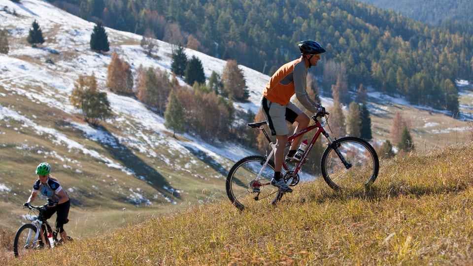 Dus mountainbikers.