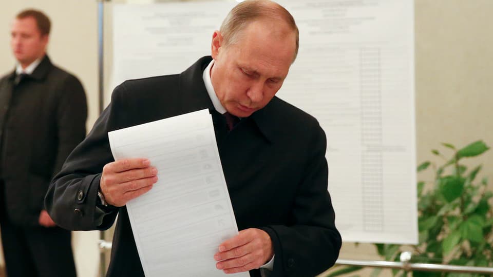 Putin dat la vusch en l'urna. 