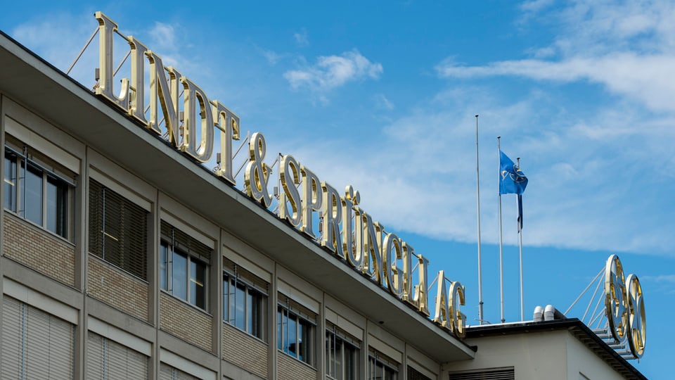 Purtret dal logo da Lindt & Sprüngli. 
