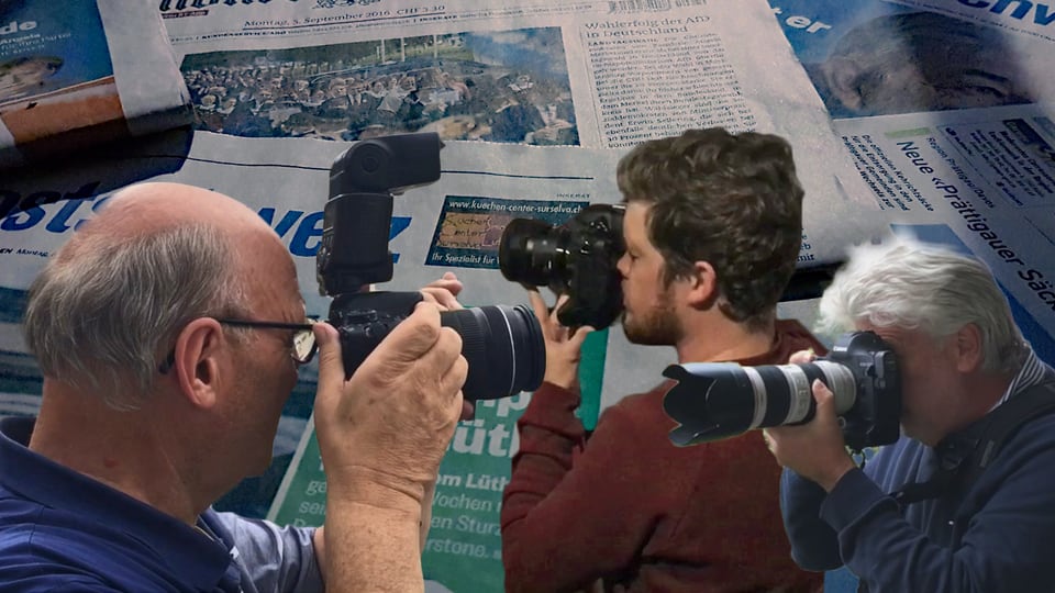 La scena da fotografs da pressa en il Grischun è plitost pitschna. 