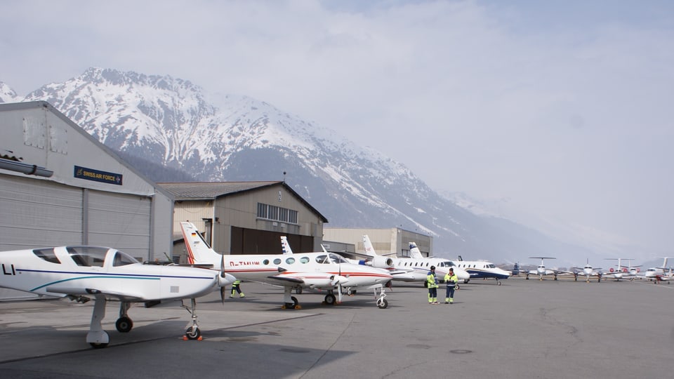 Plazza aviatica da Samedan.