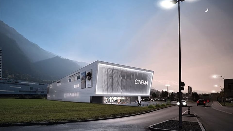 Visualisaziun dal nov Kino a Cuira vest.