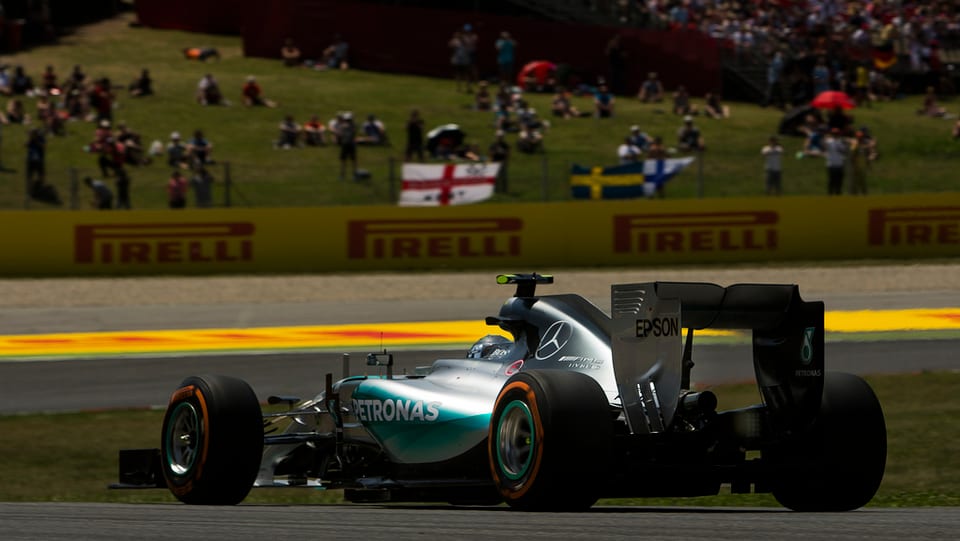 Nico Rosberg en ses Mercedes