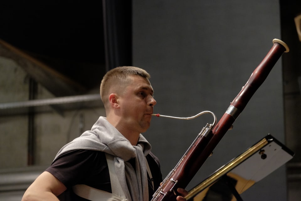 Andriy Tkachuk, il solist cun il fagot tar «Capriccio per Gion Balzer».