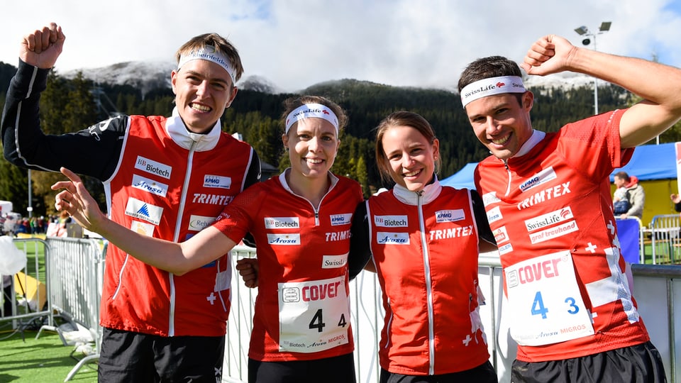 Matthias Kyburz, Sara Luescher, Rahel Friedrich e Martin Hubmann