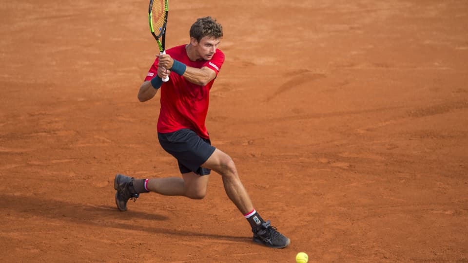 Giugader da tennis svizzer.